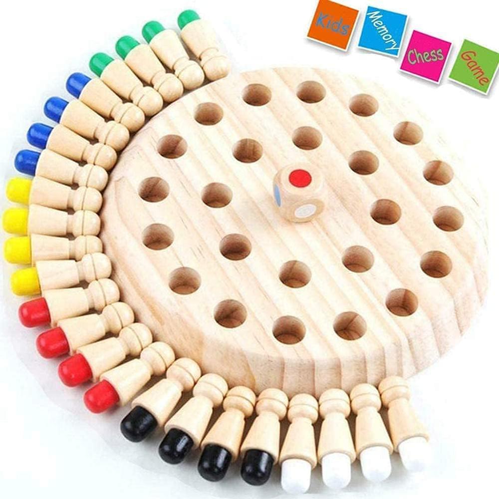 Hop N Play Wooden Memory Chess Game (3-6 Years)