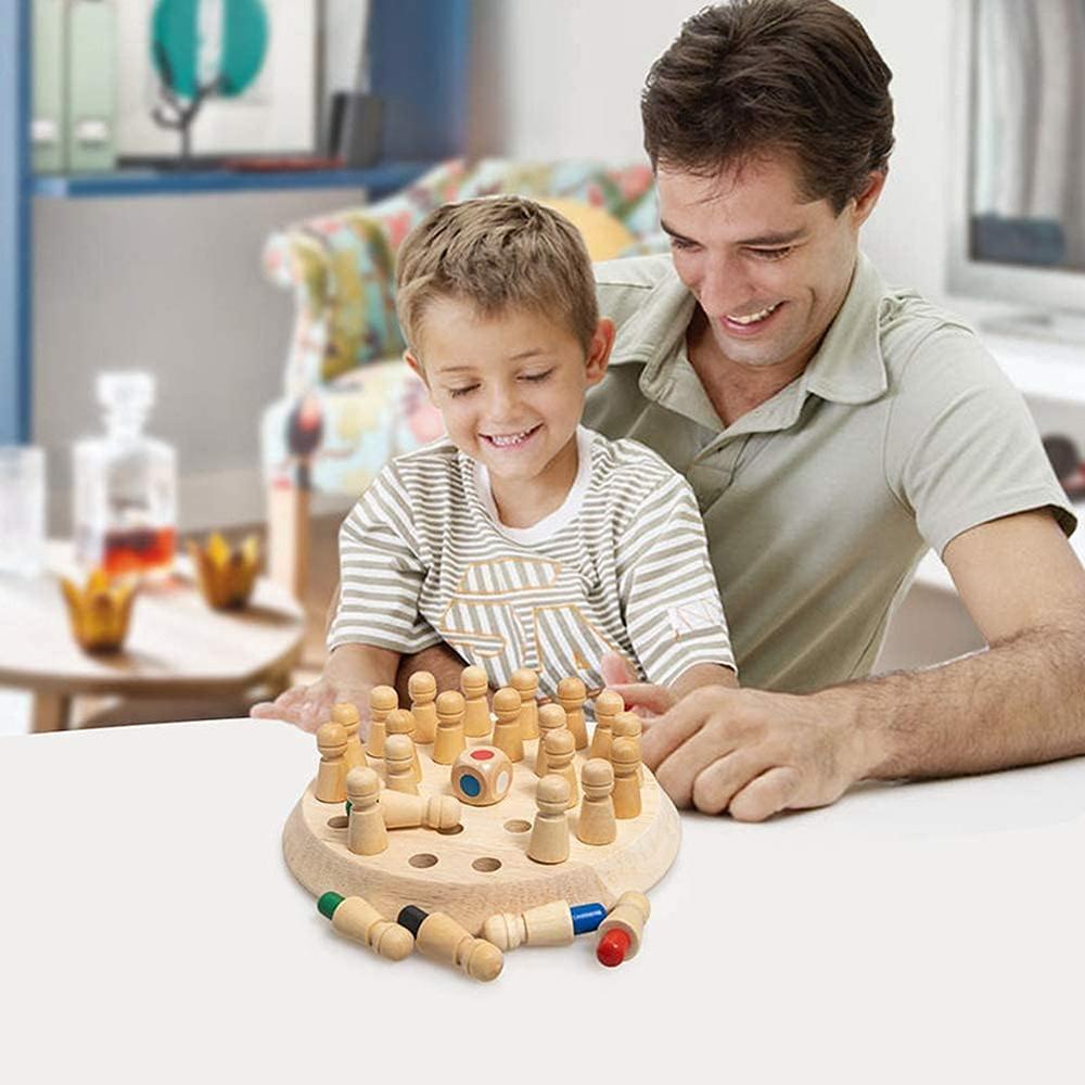 Hop N Play Wooden Memory Chess Game (3-6 Years)