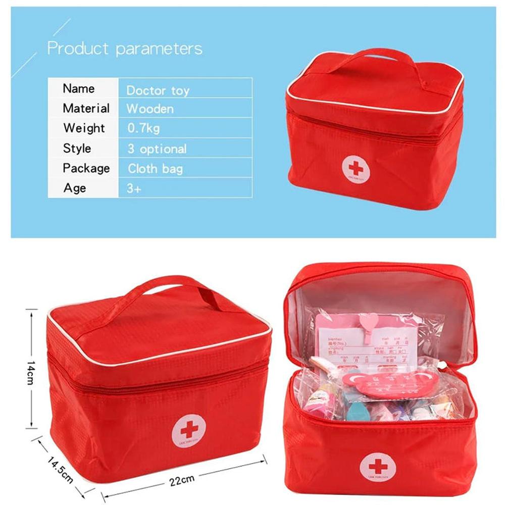 Hop N Play Doctor Pretend Play Kit with with Stethoscope & Storage Bag (3-8 Years)