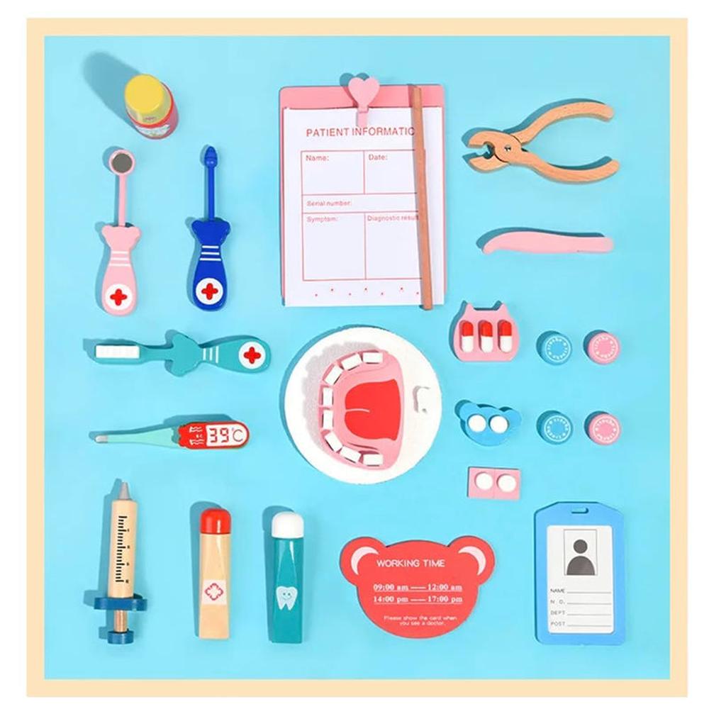 Hop N Play Doctor Pretend Play Kit with with Stethoscope & Storage Bag (3-8 Years)