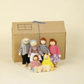Wooden Pop's Family Doll Set - 6 Pieces (1-5 Years)