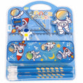 Space Theme Stationery Gift | Pencil Box Kit with Pencils, Rulers & Sharpener for Kids & Students