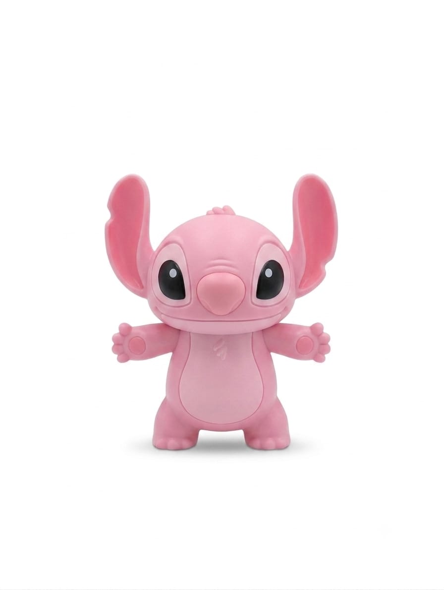 2-in-1 Cartoon Character Fan and Ball-Blowing Toy - Pink