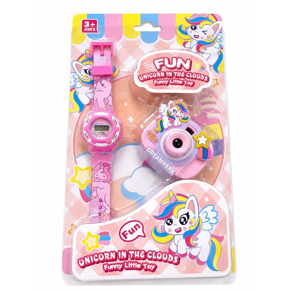 Unicorn Digital Watch & Camera Toy Set | Kids’ Watch and Toy Camera Combo for Girls 3+ Years