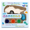 Coloring Dinosaur Pull Back Car Set