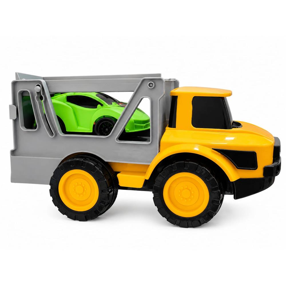 UA Toys Rambo Car Trailer Friction Powered - Yellow & Grey