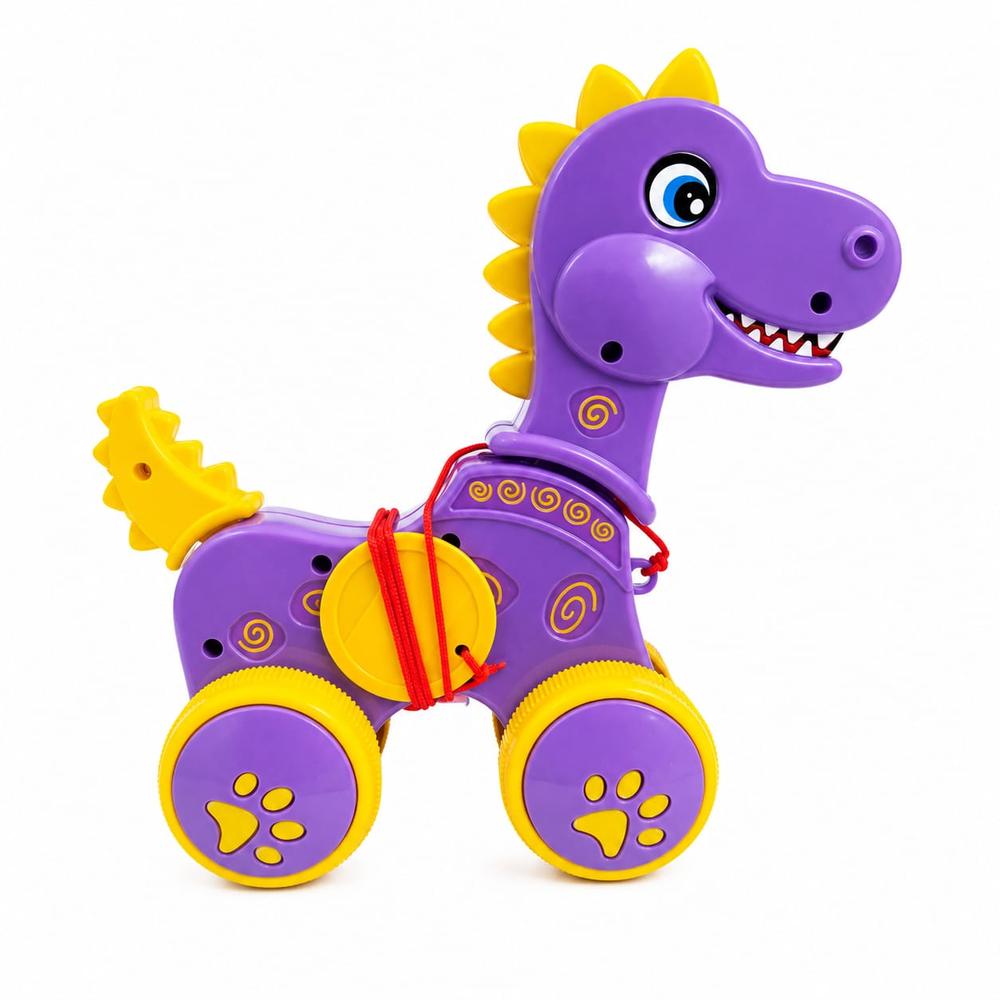 UA Toys My Little Dino Pull Along Toy | Purple