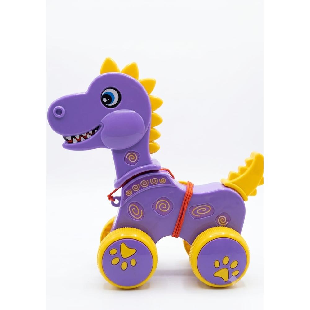 UA Toys My Little Dino Pull Along Toy | Purple
