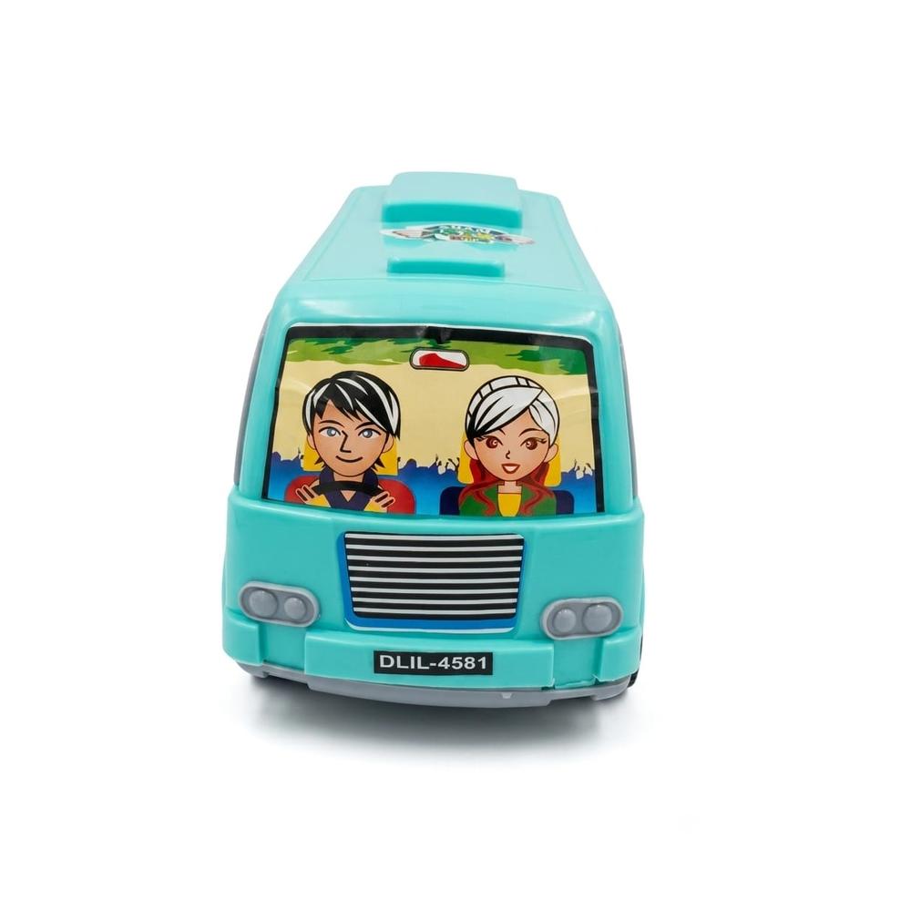 UA Toys Metro Bus - Friction Powered Toy Bus with sound | Sea Green