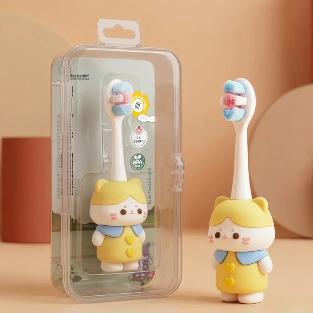 R for Rabbit Ultra Soft PBT Bristles Toothbrush - Tiny Smiles Zoobie