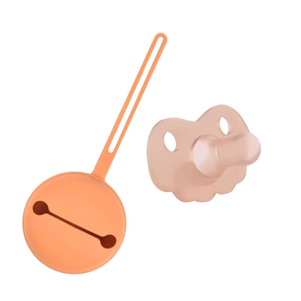 Zikku Baby Pacifier with Storage Case - Orange