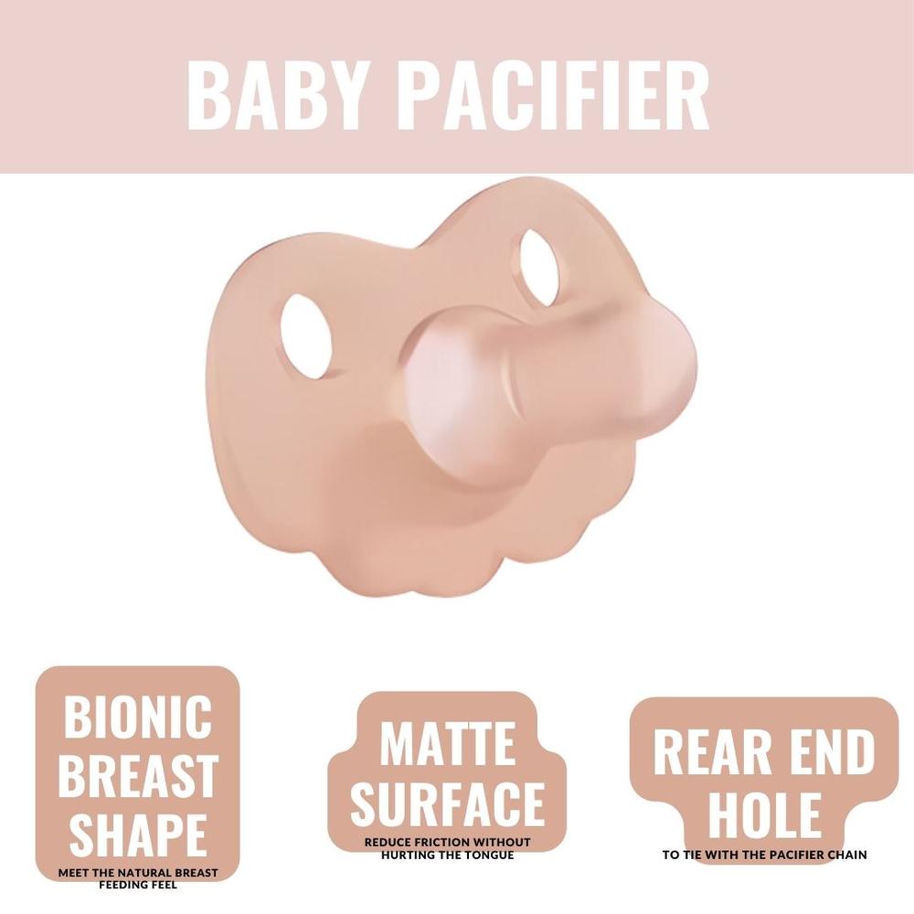 Zikku Baby Pacifier with Storage Case - Orange