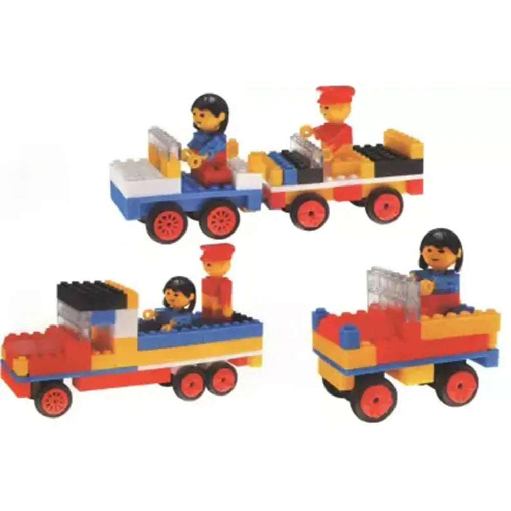 Peacock Toys & Games 125 Pieces Smart Blocks Automech Auto Building Block Set with People Figures