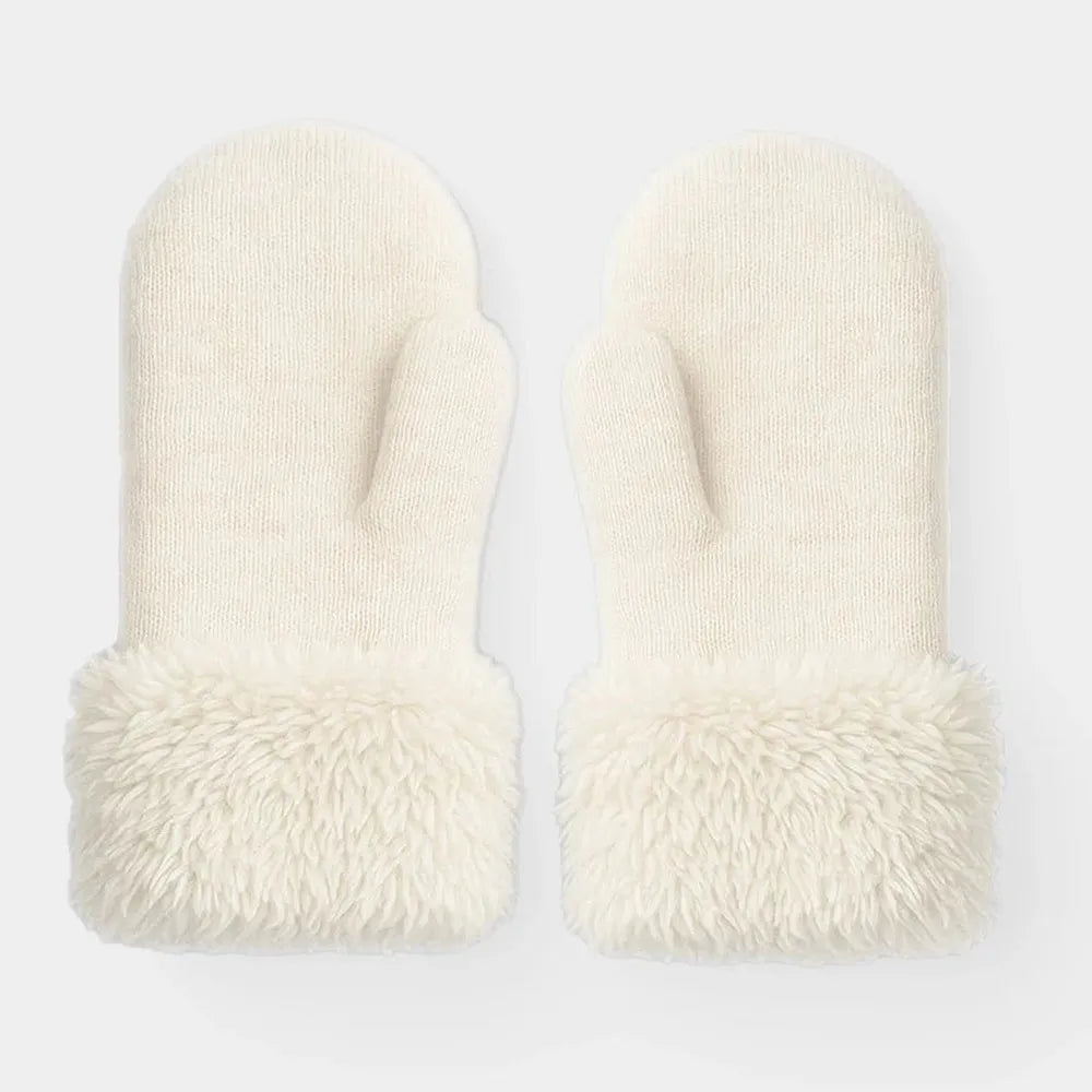 Mi Arcus Rib Knit Cap & Mitten Set