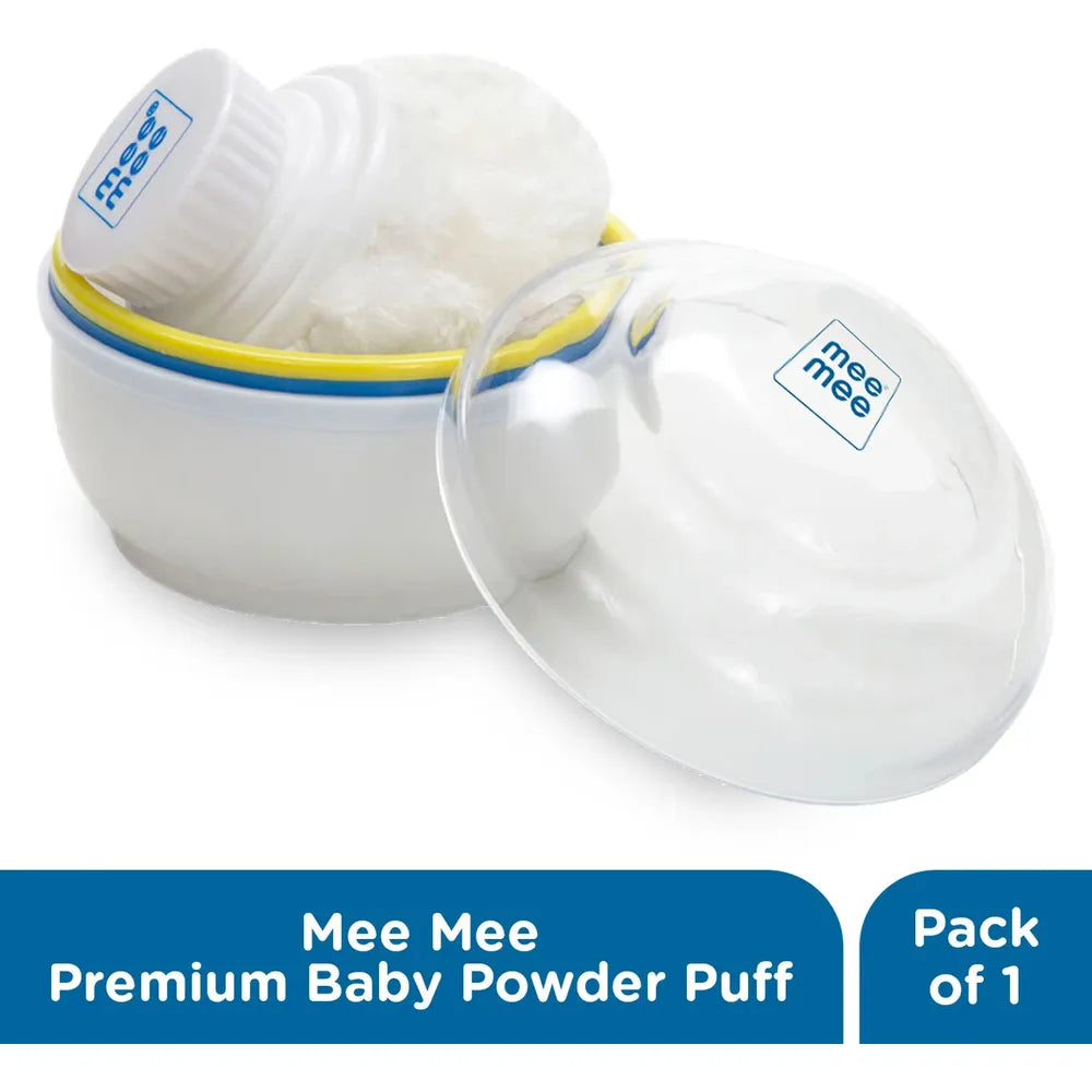 Mee Mee Premium Powder Puff with Powder Storage