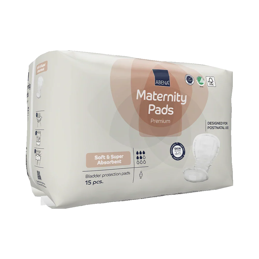 Abena (Bambo Nature) Maternity Pads Premium - 15 Pieces