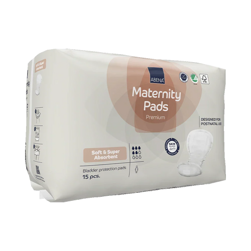 Abena (Bambo Nature) Maternity Pads Premium - 15 Pieces
