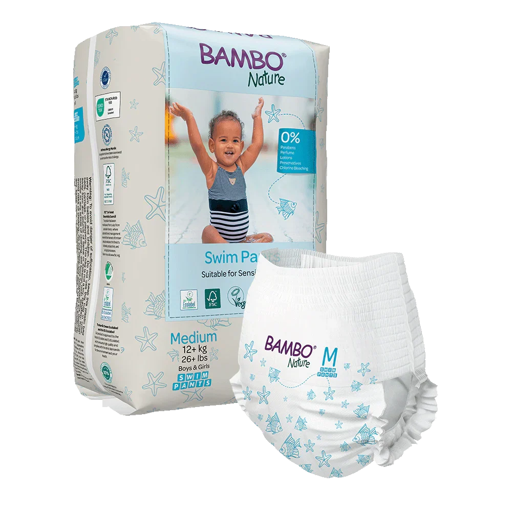 Bambo Nature (Medium) Swim Pants | 12 Pants | 12+ Kg | 26+ lbs
