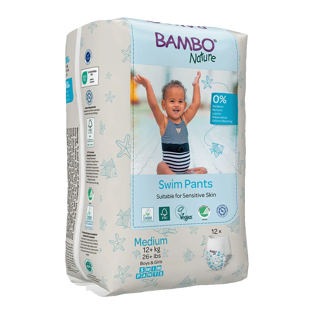 Bambo Nature (Medium) Swim Pants | 12 Pants | 12+ Kg | 26+ lbs