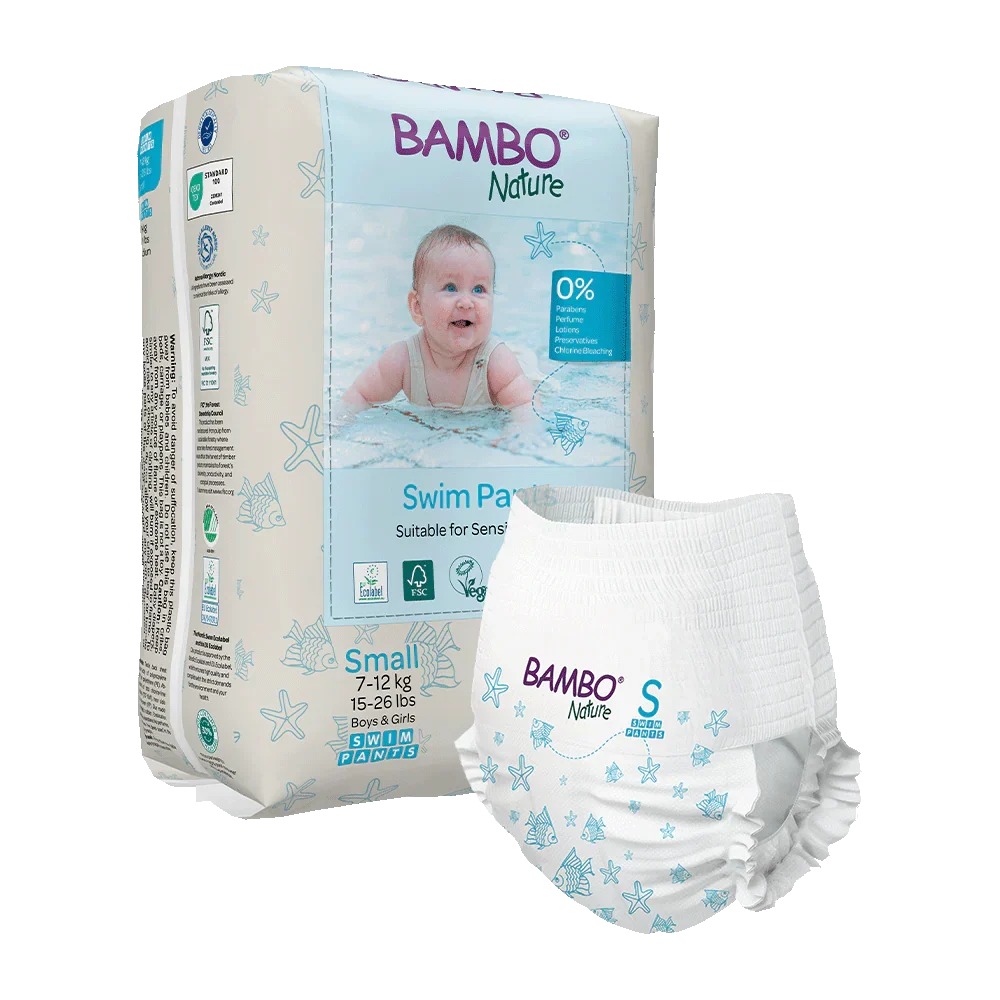 Bambo Nature (Small) Swim Pants | 12 Pants | 7-12 Kg | 15-26 lbs
