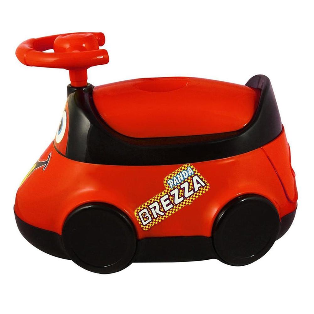 Muren Breeza Potty Training Seat - Red | Easy Grip Handles | Car (9 Months - 1.5 Years)