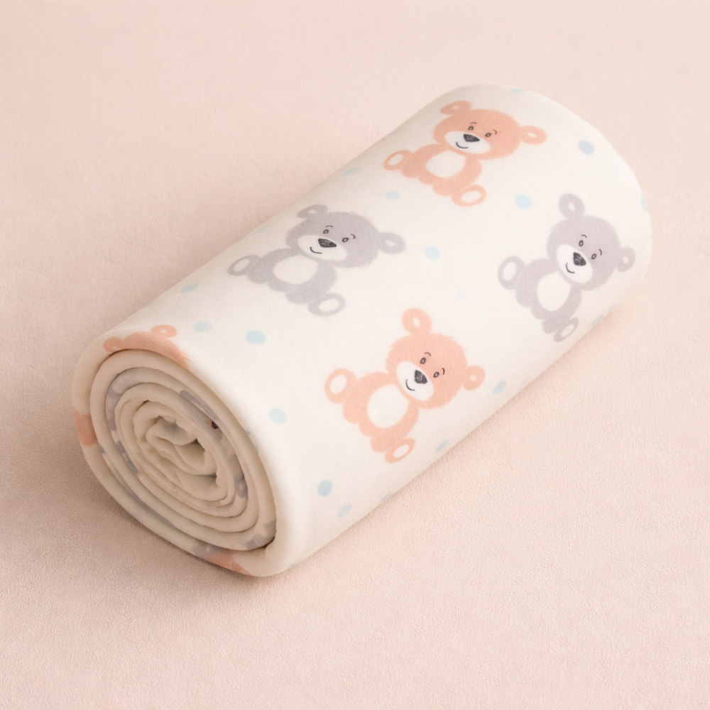 Zikku Printed Dry Sheet for Baby - Teddy | Keeps Little Bed Dry & Happy