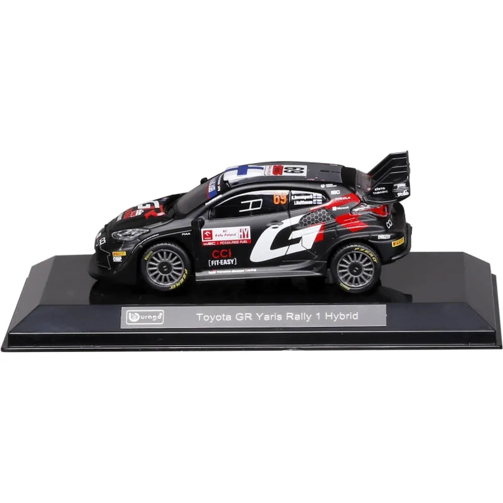 Bburago Original Toyota GR Yaris Rally 1 Hybrid Licensed Diecast Car | 1:43 Scale (14 Years till Grown Ups)