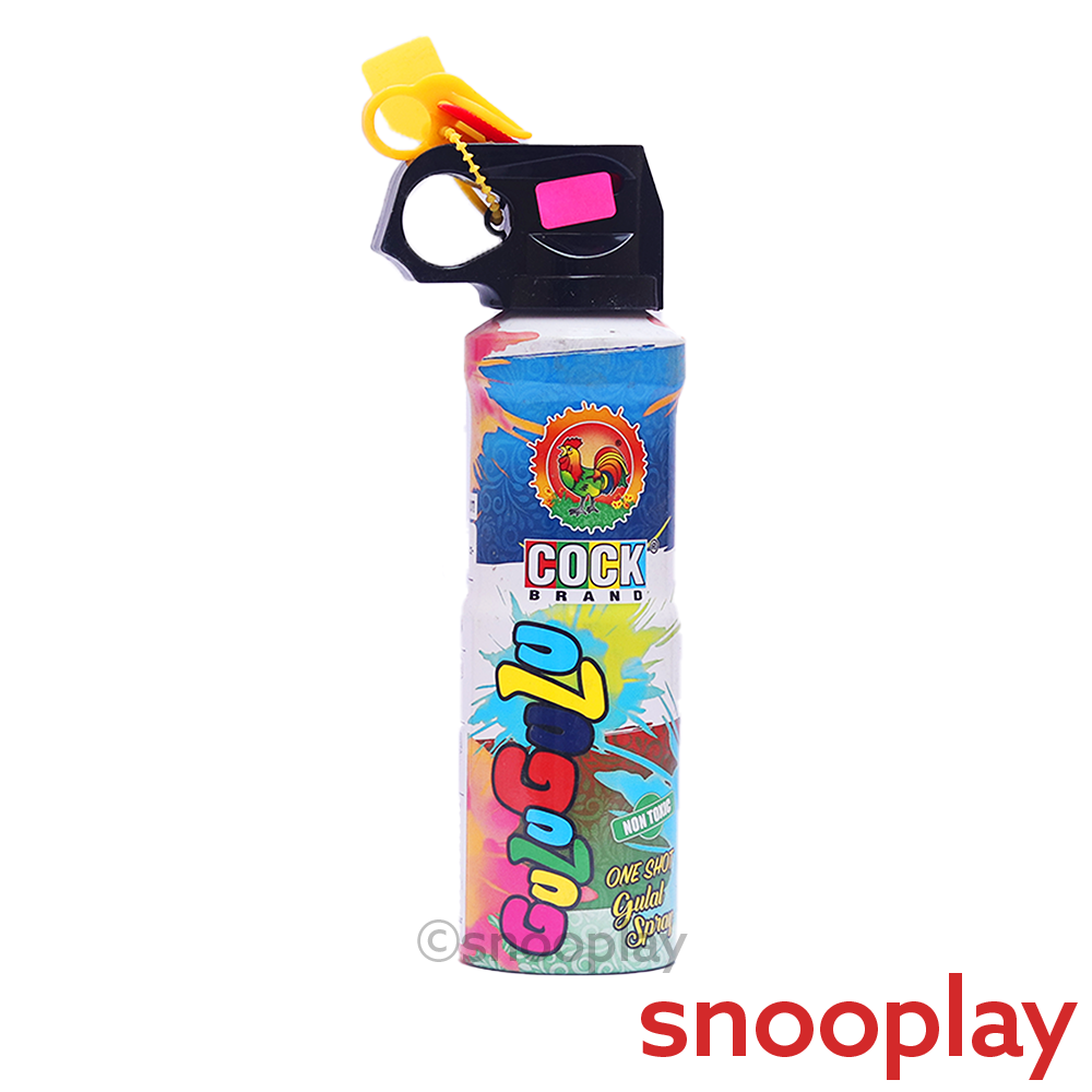 Single Shot Gulaal Shooter Cylinder Pack - Gulugulu (Total 5 Pieces) | Assorted Colors & Prints