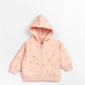 Beelittle Tiny Pink Flowers Cotton Hoodie