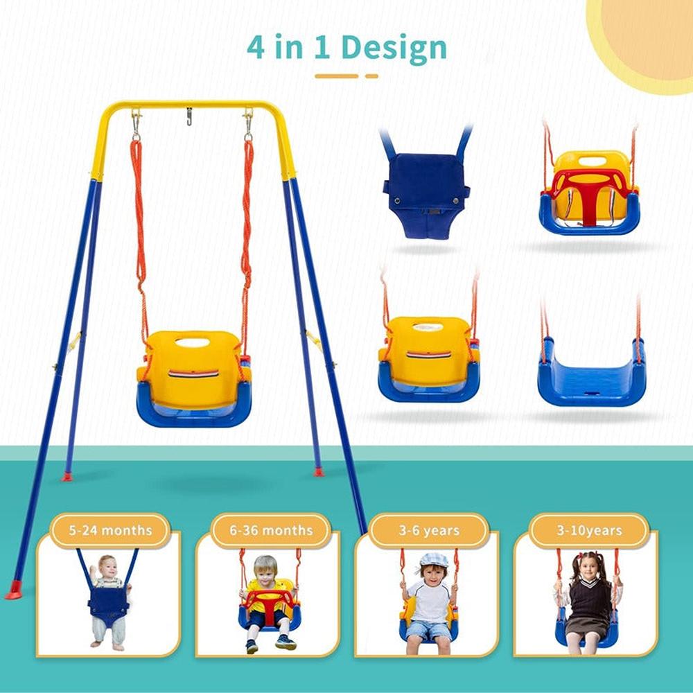 Hop N Play Swing & Jumper Set with Stand, Safety Belt & Bouncer (6 Months - 3 Years)