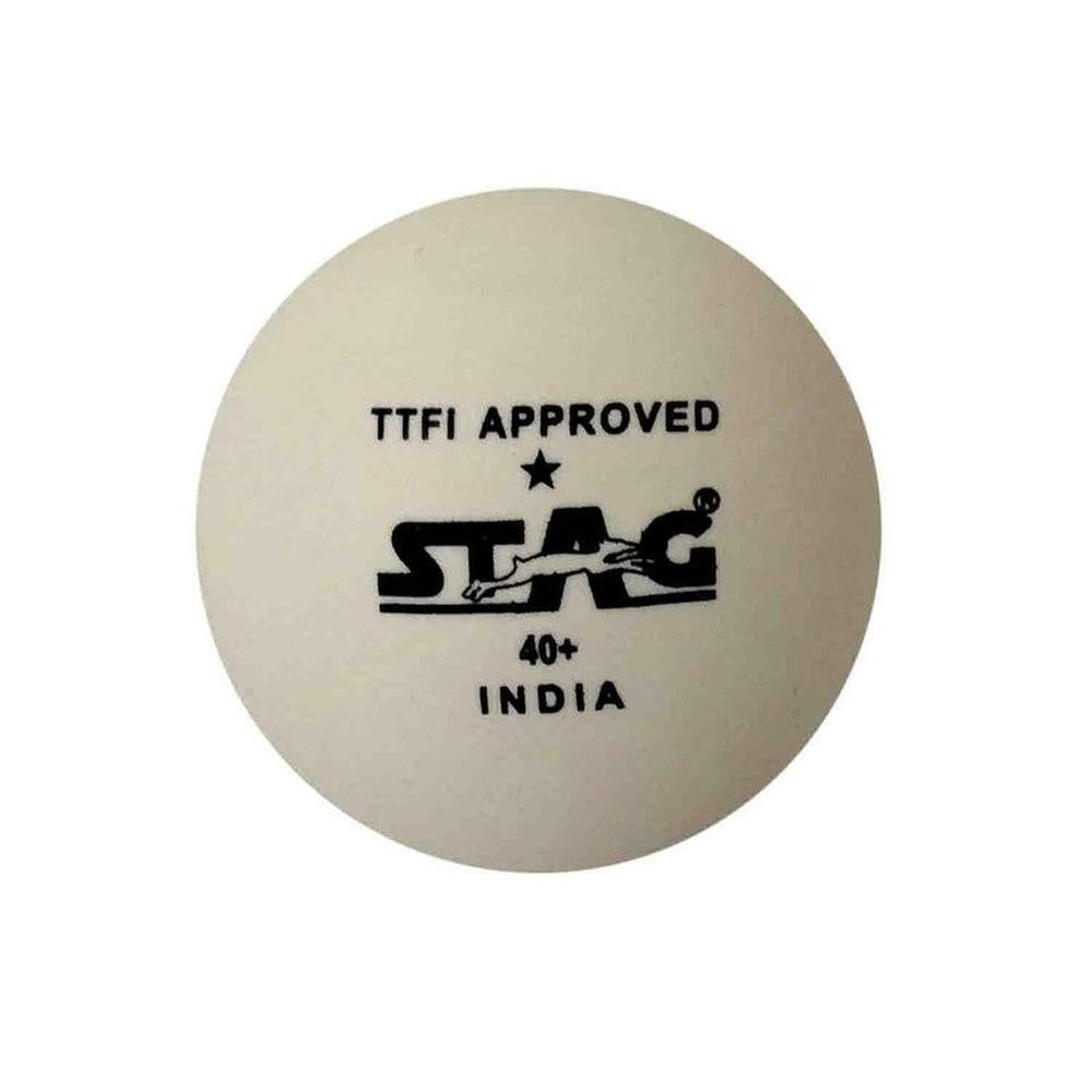 Stag Global Set of 6 Table Tennis Training Balls | 1 Star (9 Years till Grown Ups) | White