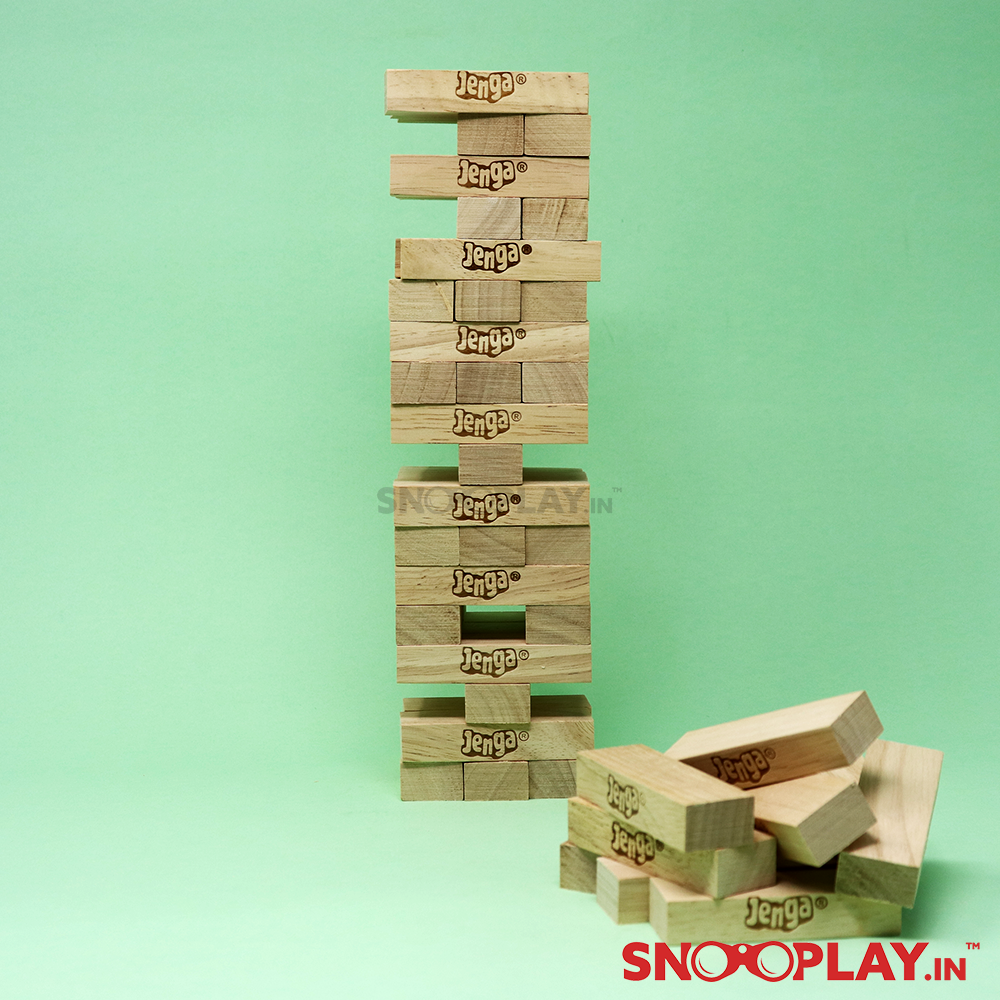 Hasbro Original Jenga by Funskool with Tube Storage Packaging (6 Years till Grown Ups)
