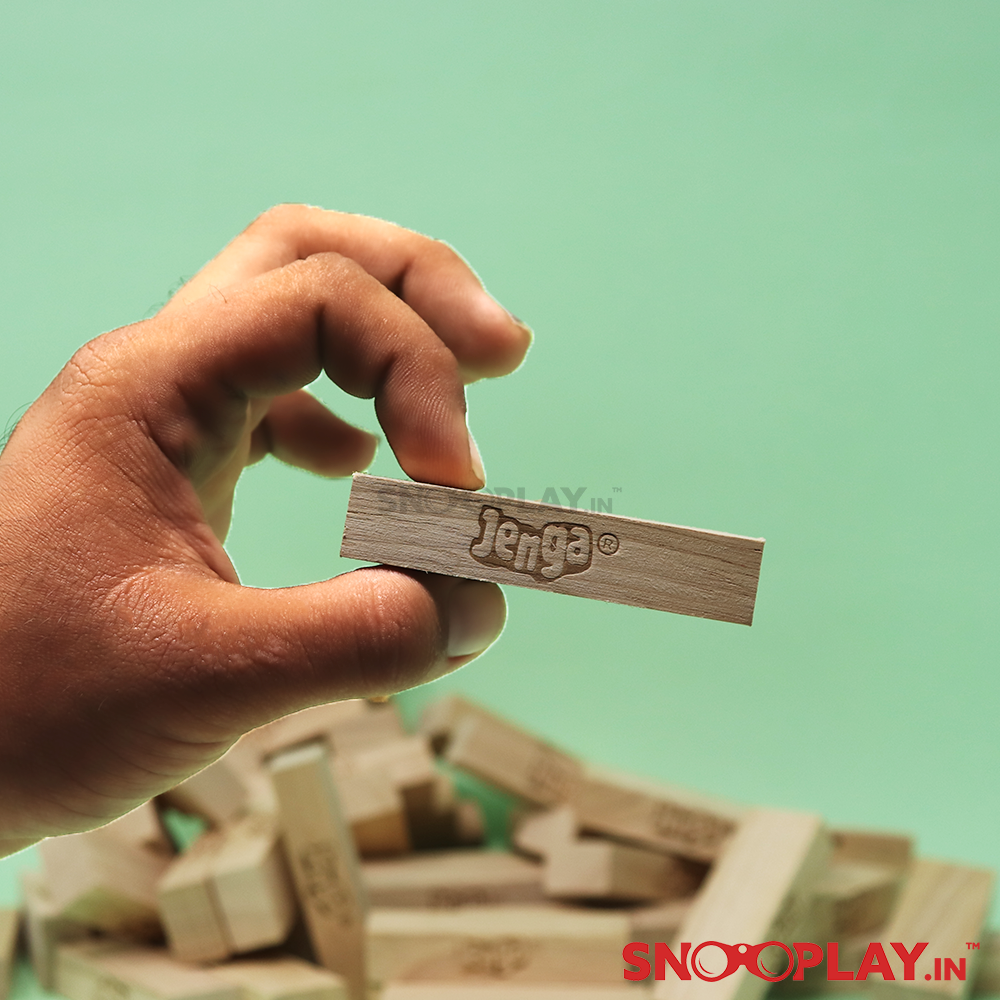 Hasbro Original Jenga by Funskool with Tube Storage Packaging (6 Years till Grown Ups)