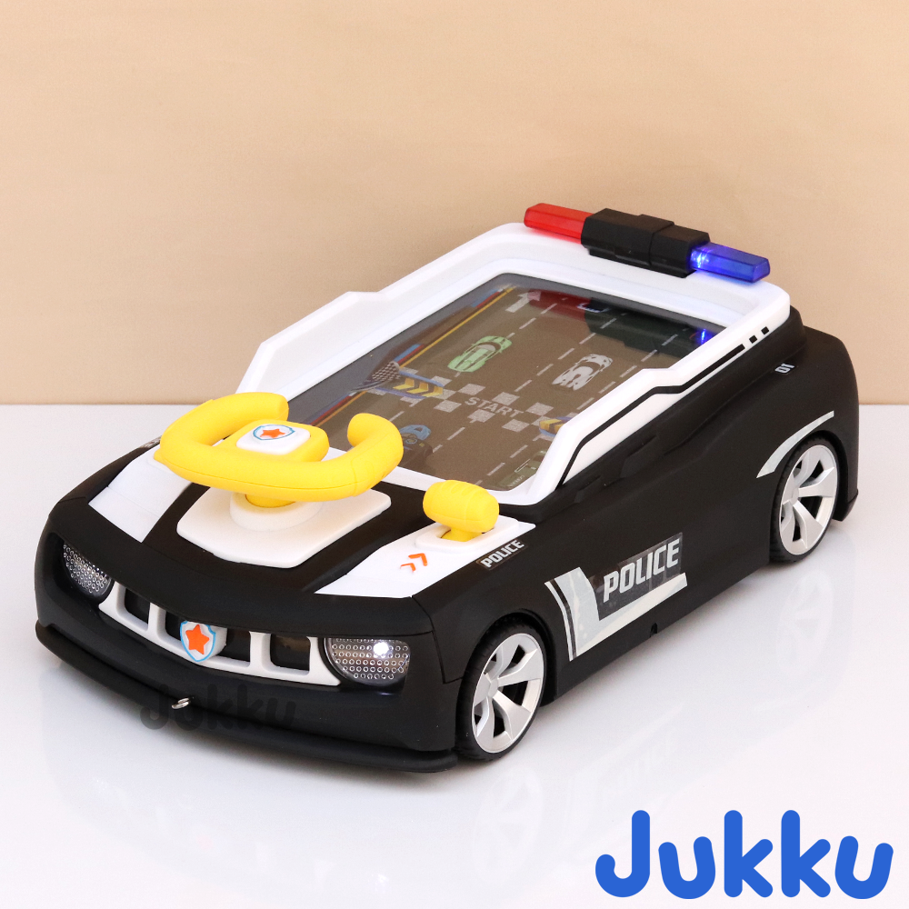 Jukku Little Driver Game with Rotating Steering Wheel | Horn, Headlight, Light & Sound (4-9 Years)