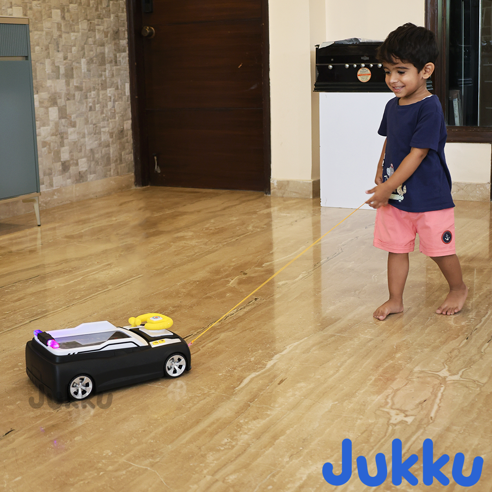 Jukku Little Driver Game with Rotating Steering Wheel | Horn, Headlight, Light & Sound (4-9 Years)