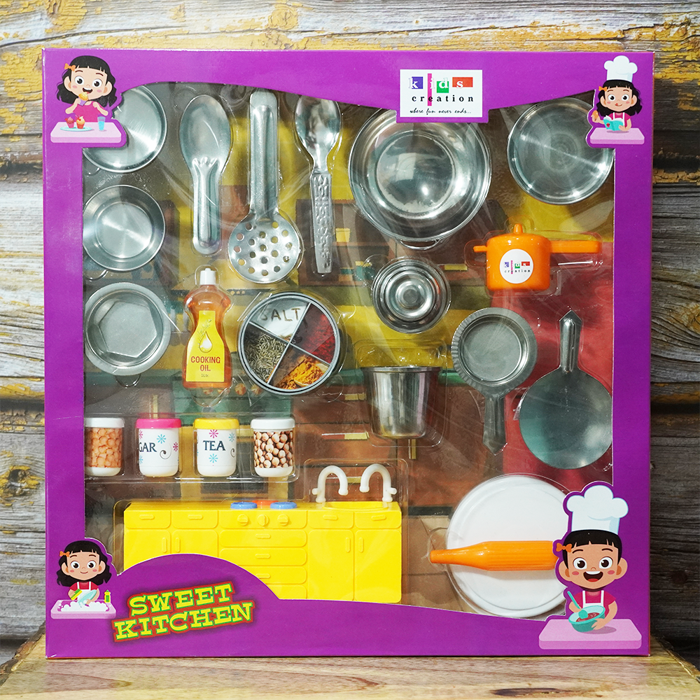 Sweet Kitchen Set For Kids Pretend Playset (3-5 Years)