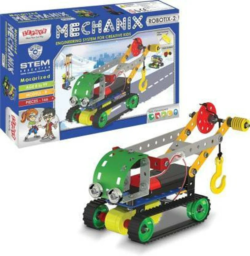 Zephyr Stem Education – Mechanix Robotix-2 (Motorized Engineering System for Creative Kids)