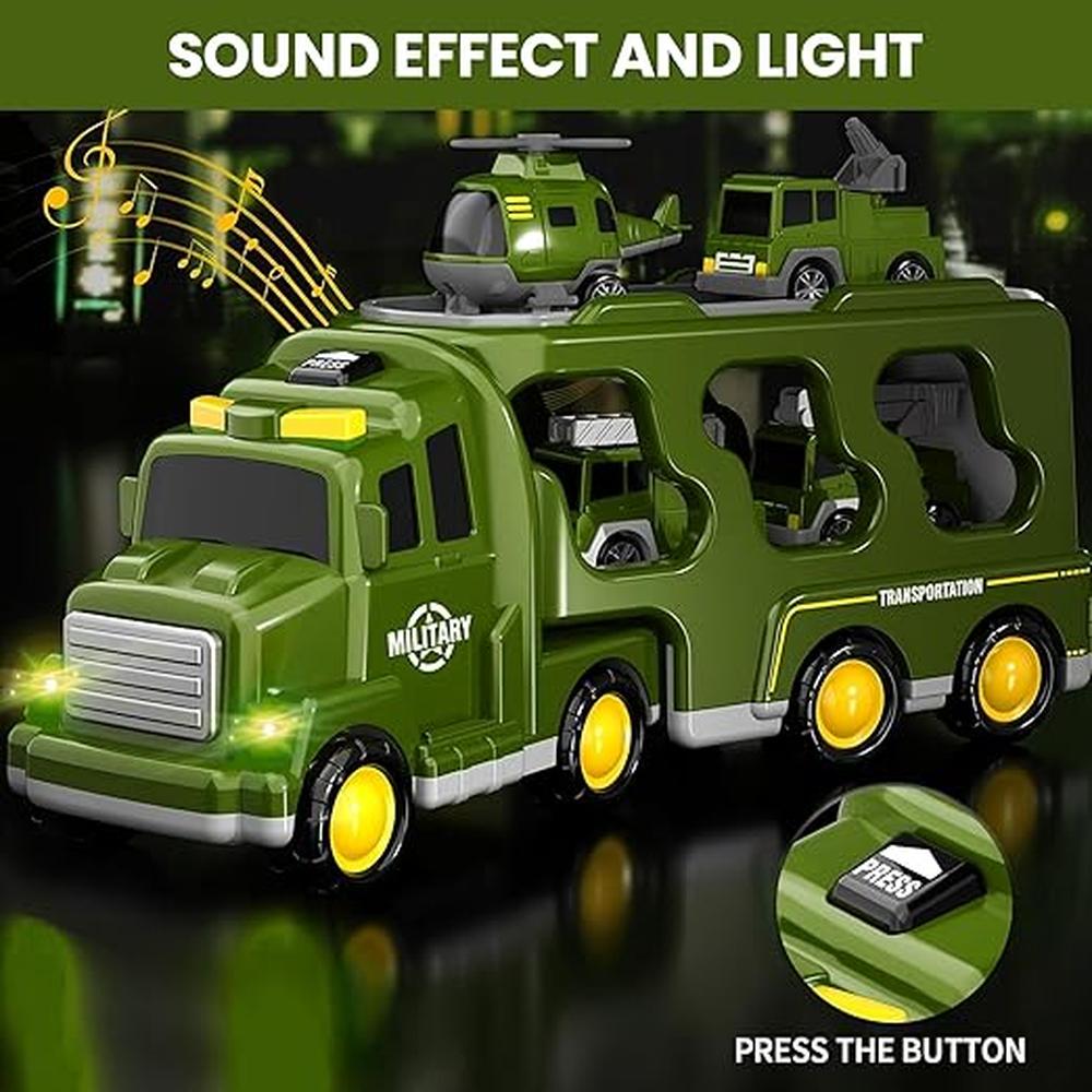 Kidology 5-in-1 Rescue Vehicles Military Truck