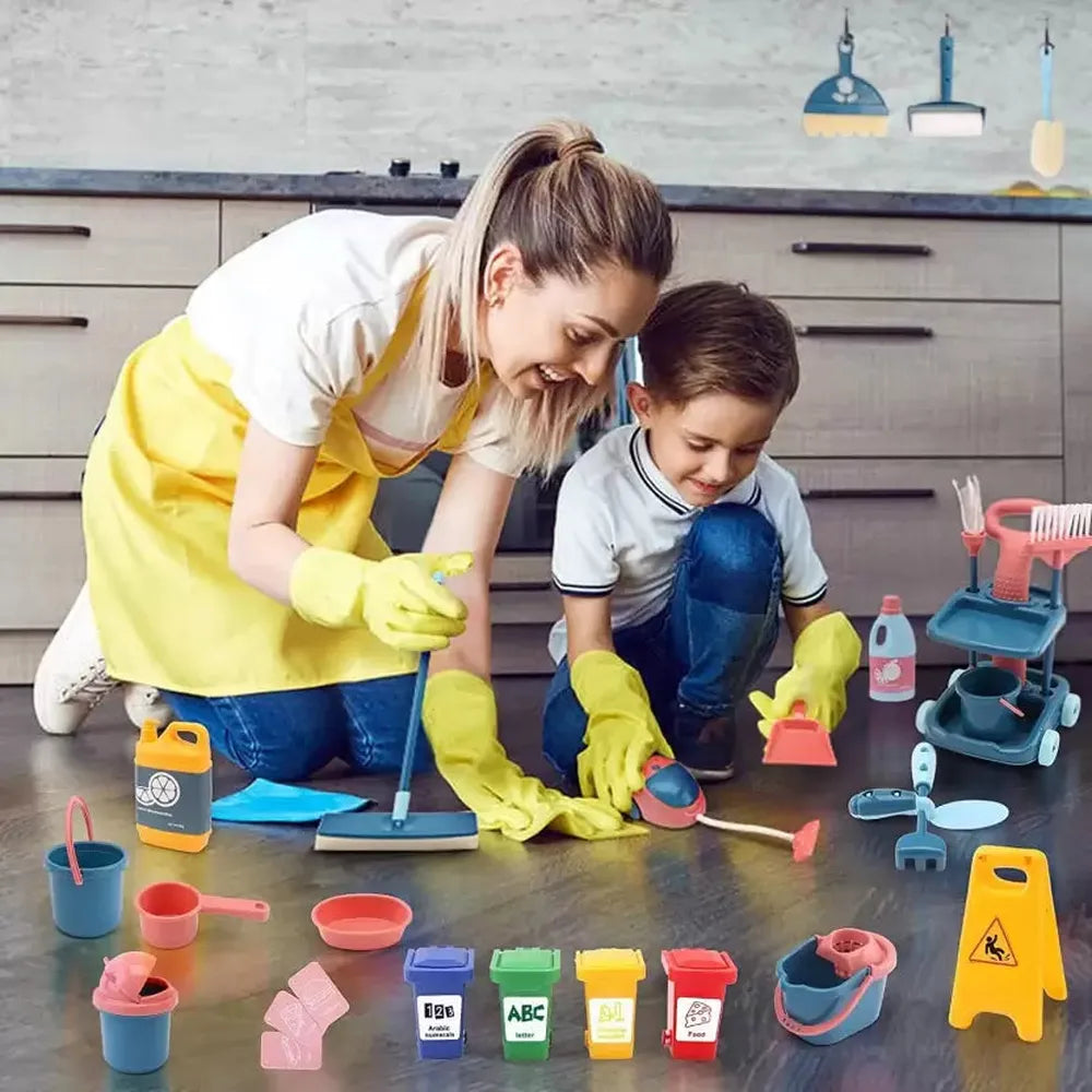 27 Pieces Cleaning Pretend Play Set (3-7 Years)