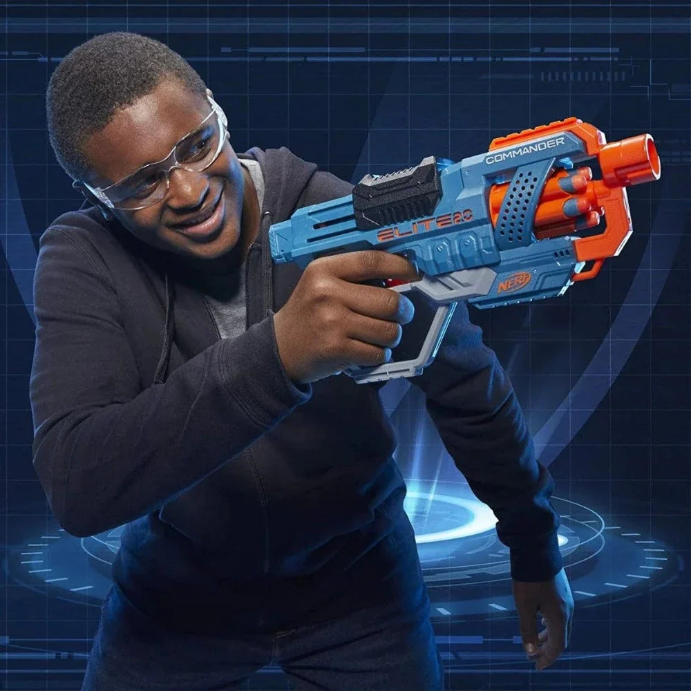 Original Nerf Commander Rd-6 Disruptor (Elite 2.0) Dart Blaster with 12 Darts with Hasbro