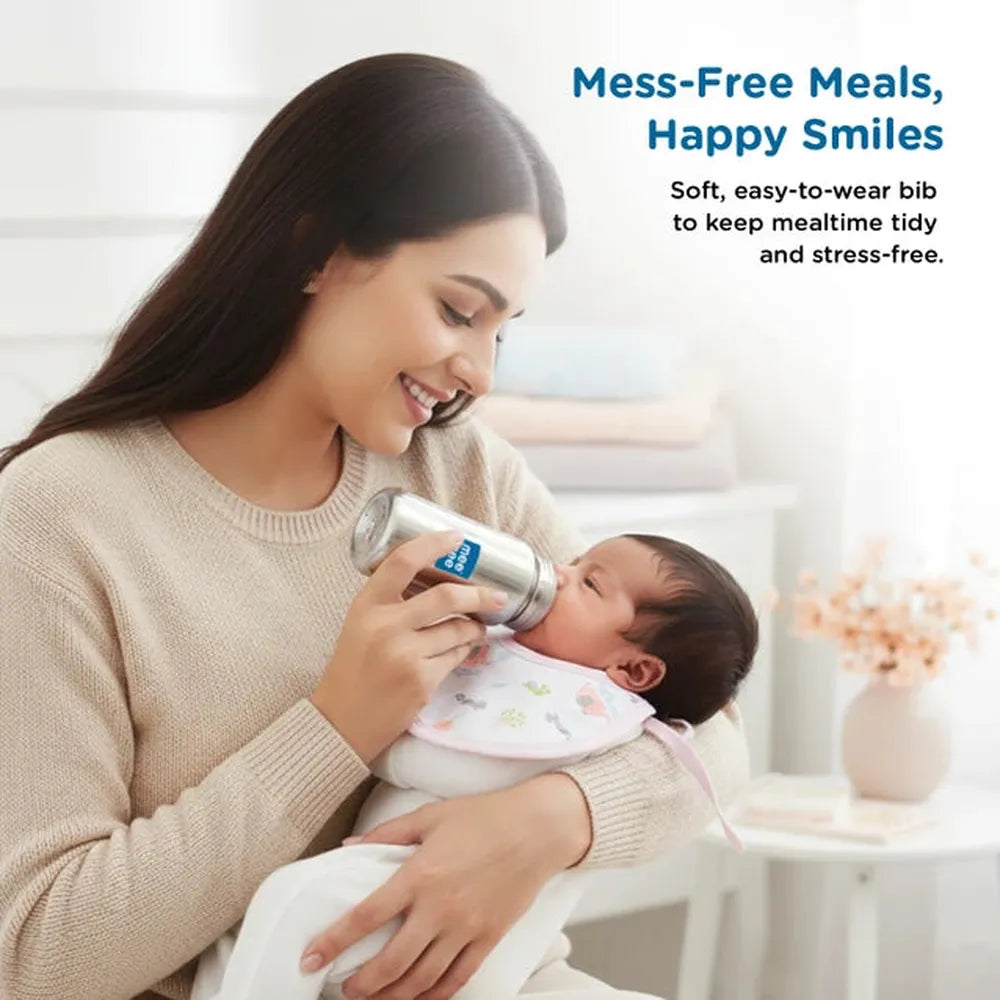 Mee Mee 8 Pieces Newborn Gift Set with Premium Packaging - 100% Cotton Interlock Theme | Pink