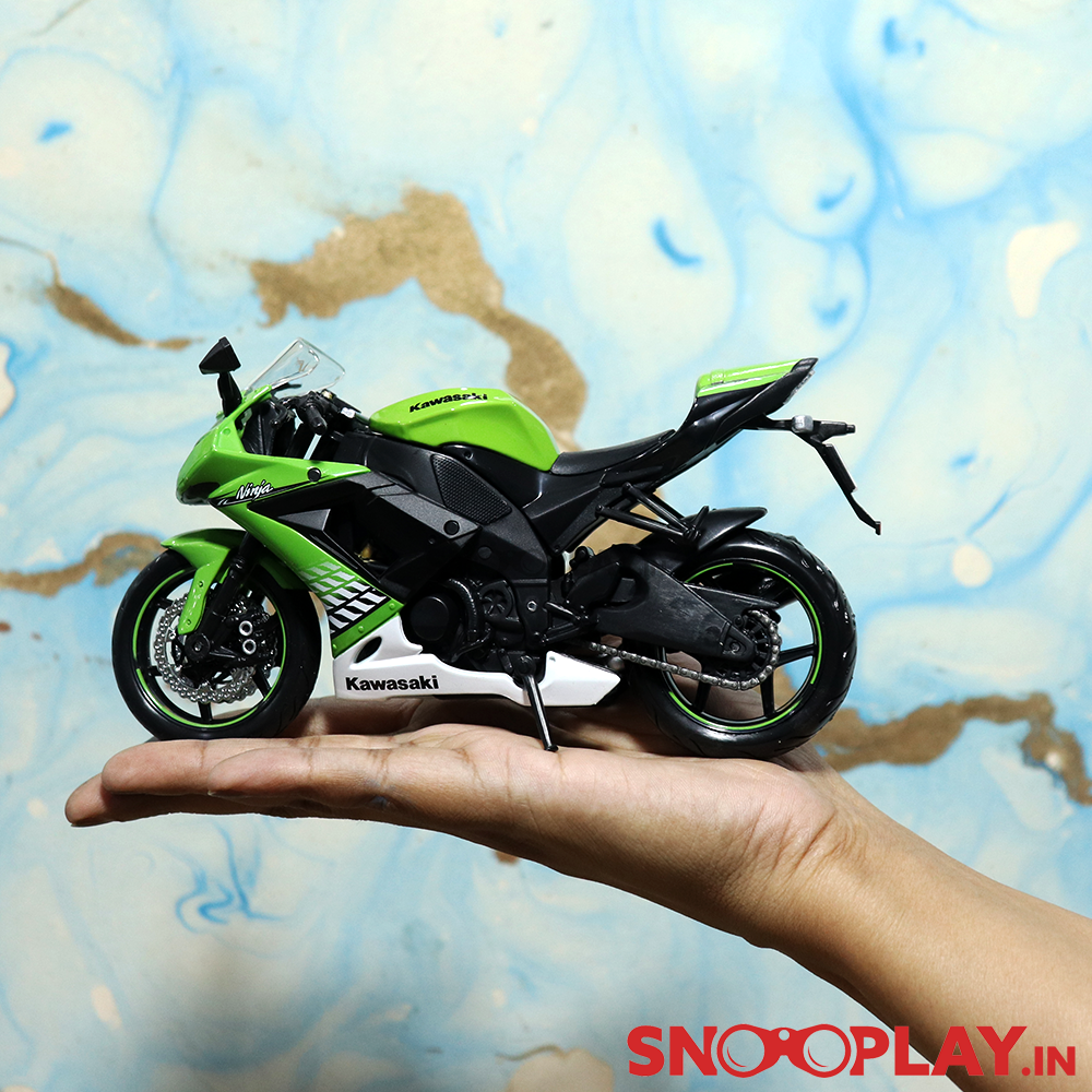 Maisto Original Licensed Kawasaki Ninja ZX 10R Diecast Bike | 1:12 Scale (14 Years till Grown Ups)