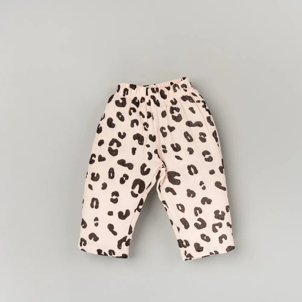 Beelittle Leopard Luxe 2-Piece Crinkled Set