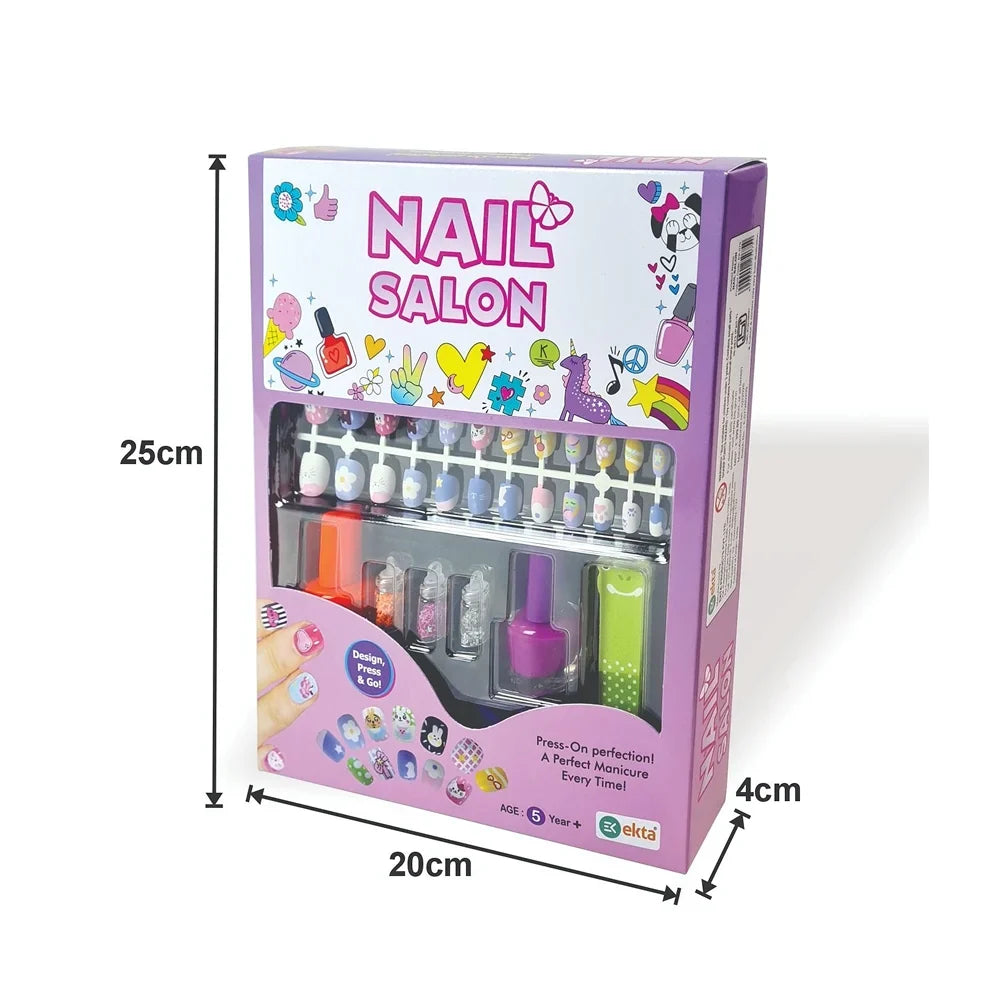 Ekta Nail Salon Kids Press on Nails Kit (5-10 Years)