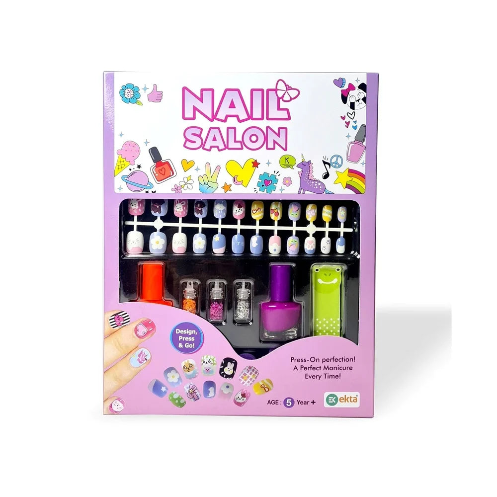 Ekta Nail Salon Kids Press on Nails Kit (5-10 Years)