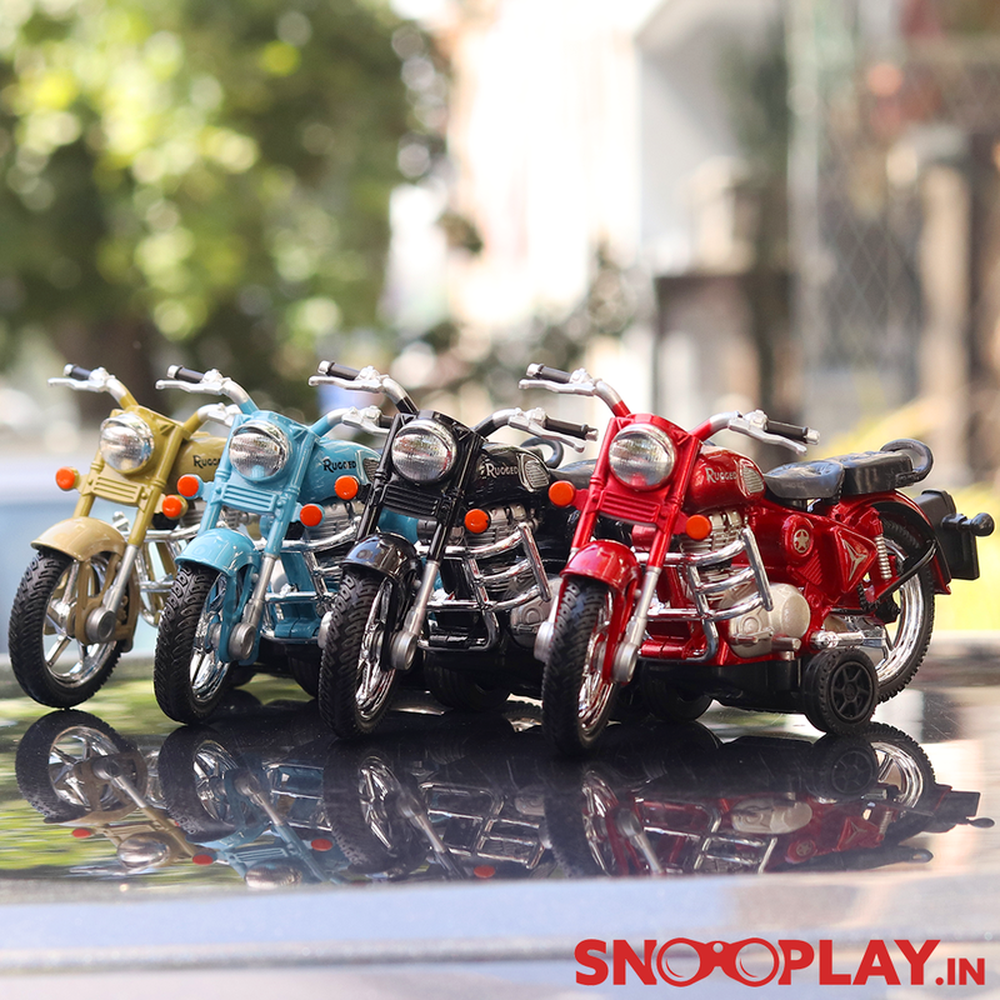Centy Miniature Model Rugged Bike Toy with Detachable Balancing Side Tyres (Assorted Colours)