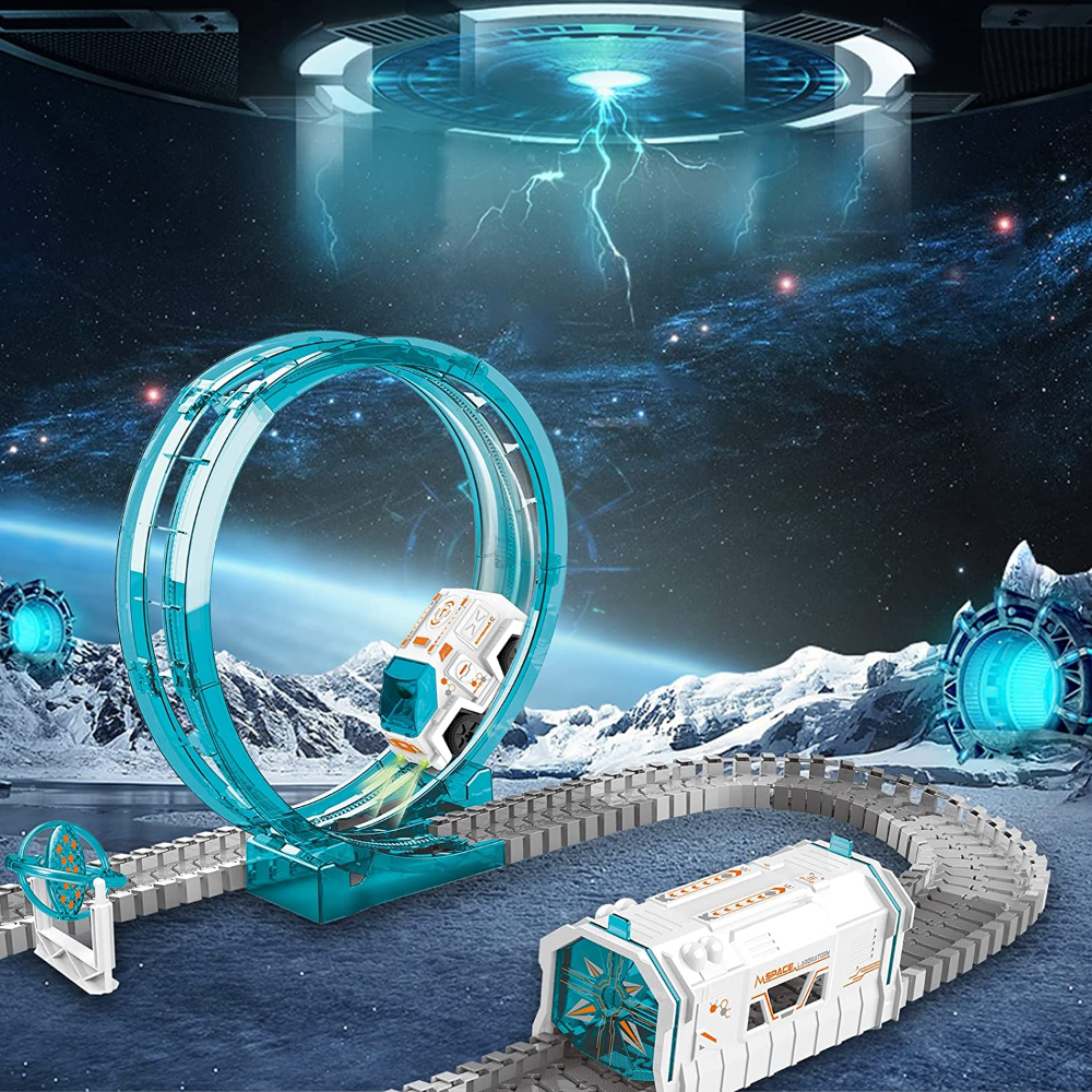 SMS Play & Smile Space Explore Train Track Set | Battery Operated - 204 Pieces (3-8 Years)