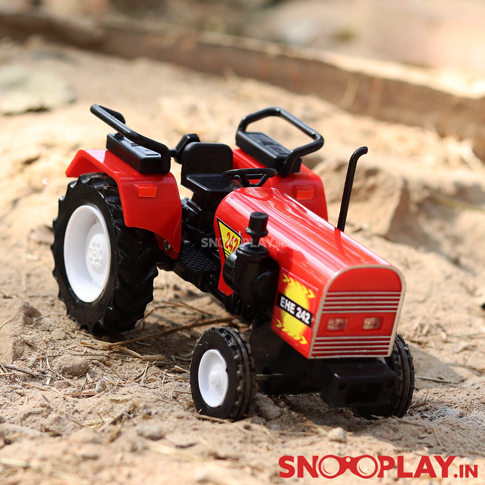 Centy Farm Tractor Toy - Pull Back Toy (Red Colour)