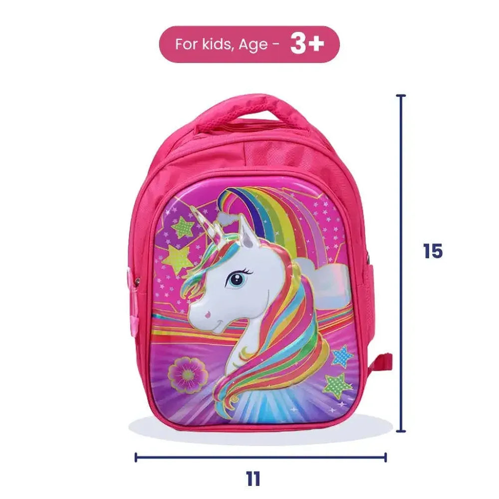 Ilearnngrow Unicorn Theme Lightweight School Bag for Kids