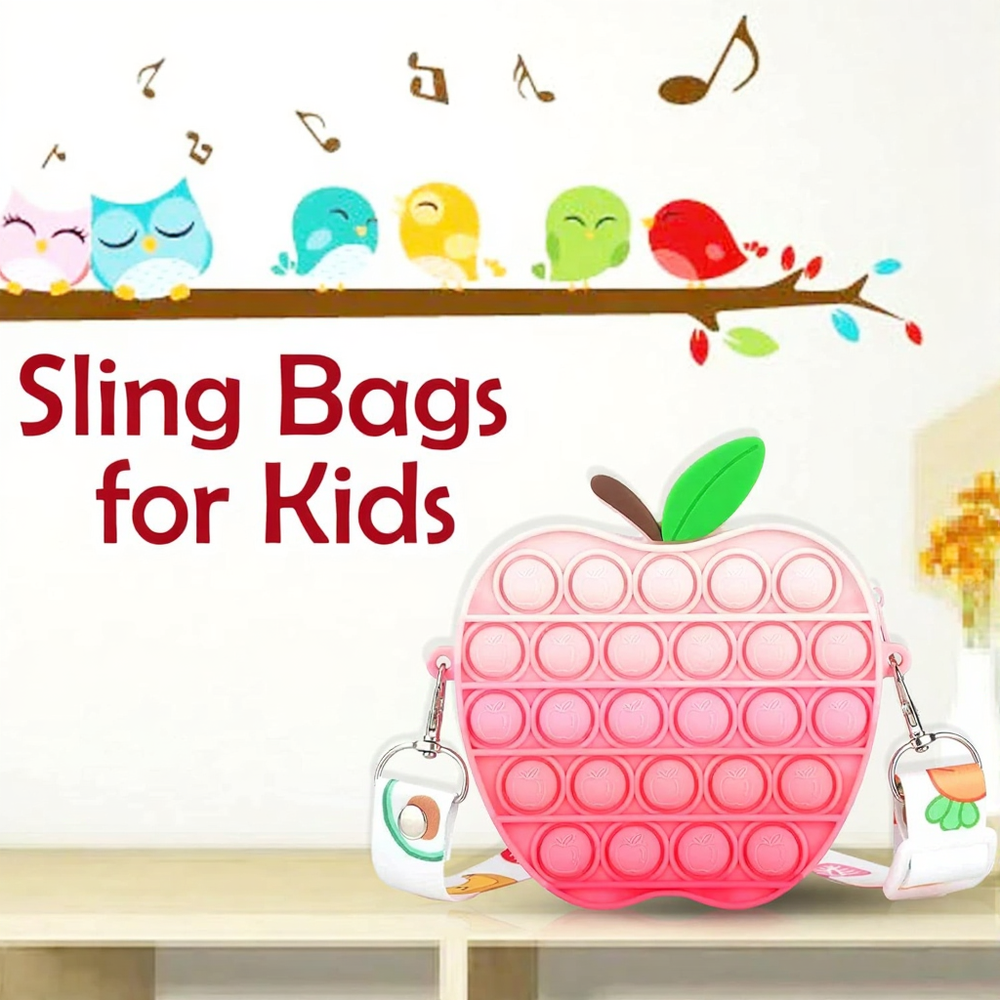 FunBlast Pop It Sling Bag | Apple Shape Cross Body Bag